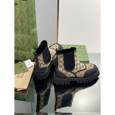 Gucci Ankle Boots in Original GG Canvas GGSS24008