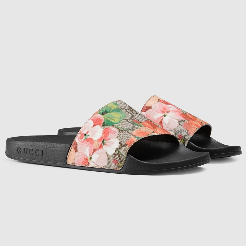 Gucci GG Blooms Supreme Floral Slide Sandals GGSS24247