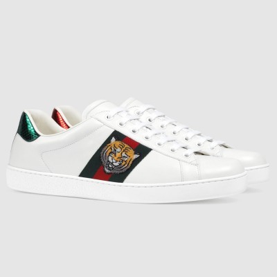 Gucci Men's Ace Sneakers with Embroidered Tiger GGSS24322