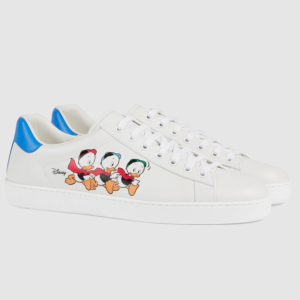 Gucci Men's Disney x Gucci Donald Duck Ace Sneakers GGSS24052