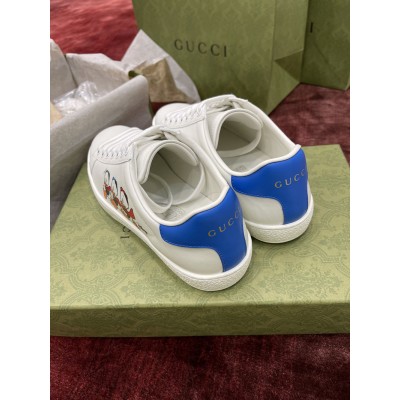 Gucci Men's Disney x Gucci Donald Duck Ace Sneakers GGSS24052