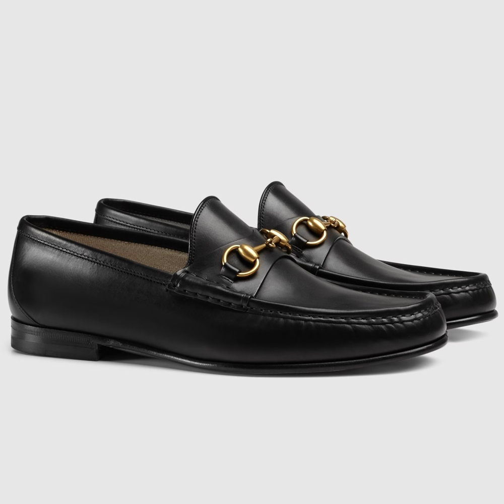 Gucci Men's Horsebit 1953 Loafer in Black Leather GGSS24074