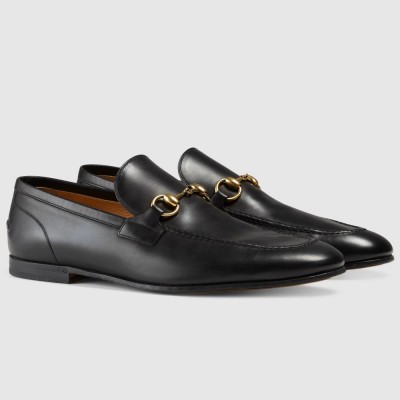 Gucci Men's Jordaan Loafers in Black Leather GGSS24077