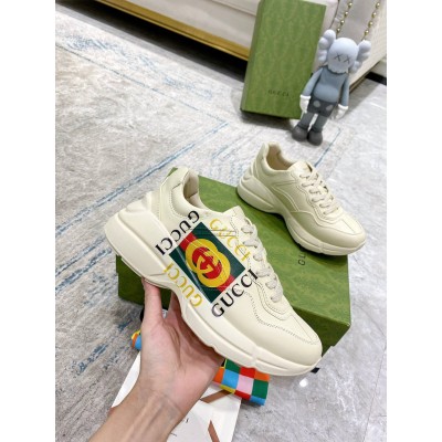 Gucci Men's Rhyton Sneakers with Gucci Vintage logo GGSS24341