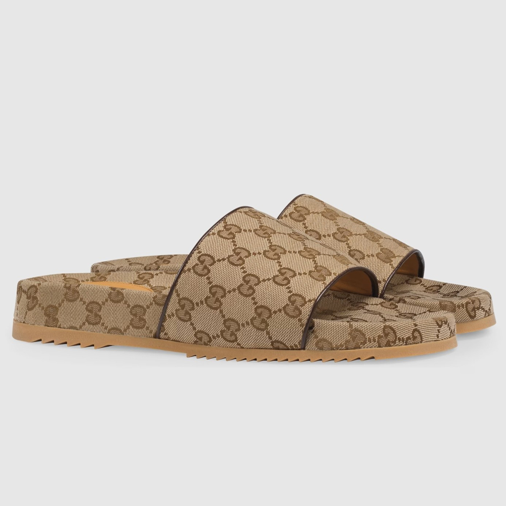 Gucci Men's Slides Sandals in Original GG Canvas GGSS24240