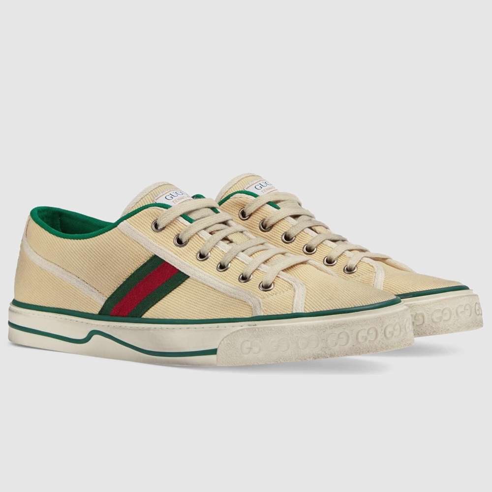 Gucci Men's Tennis 1977 Sneakers in Butter Cotton GGSS24359