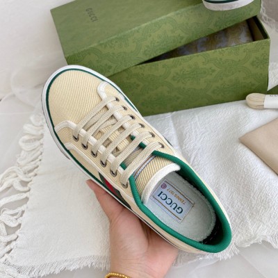 Gucci Men's Tennis 1977 Sneakers in Butter Cotton GGSS24359