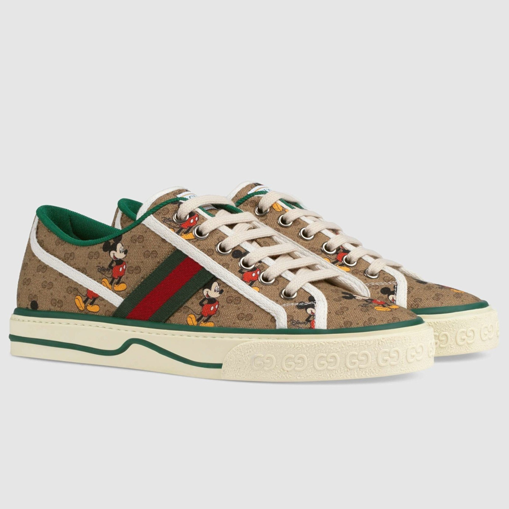 Gucci Women's Disney X Gucci Tennis 1977 Sneakers with Web GGSS24060