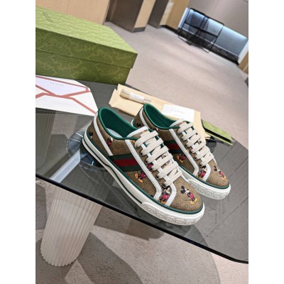 Gucci Women's Disney X Gucci Tennis 1977 Sneakers with Web GGSS24060