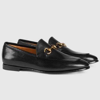 Gucci Women's Jordaan Loafers in Black Leather GGSS24106