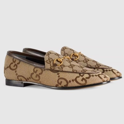 Gucci Women's Jordaan Loafers in Maxi GG canvas GGSS24110