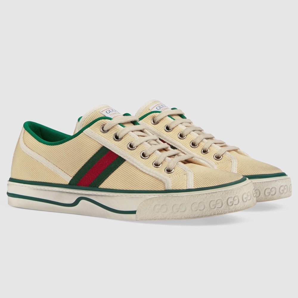 Gucci Women's Tennis 1977 Sneakers in Cotton with Web GGSS24411