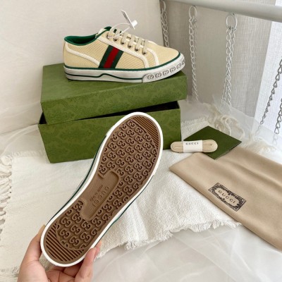 Gucci Women's Tennis 1977 Sneakers in Cotton with Web GGSS24411