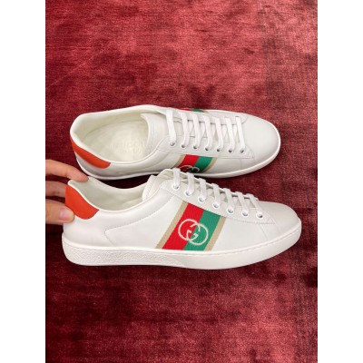 Gucci Women's White Ace Sneakers with Interlocking G GGSS24414